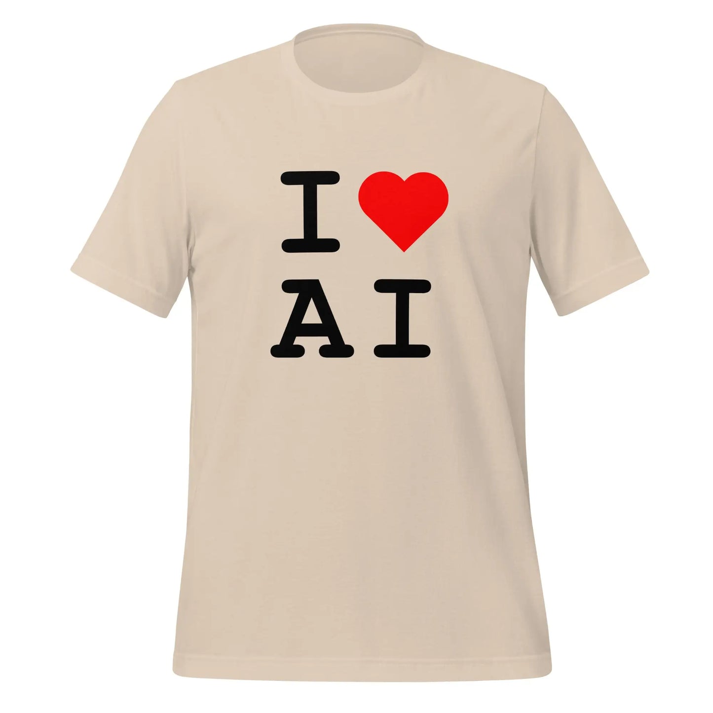 I Heart AI T-Shirt 2 (unisex) - Soft Cream / M