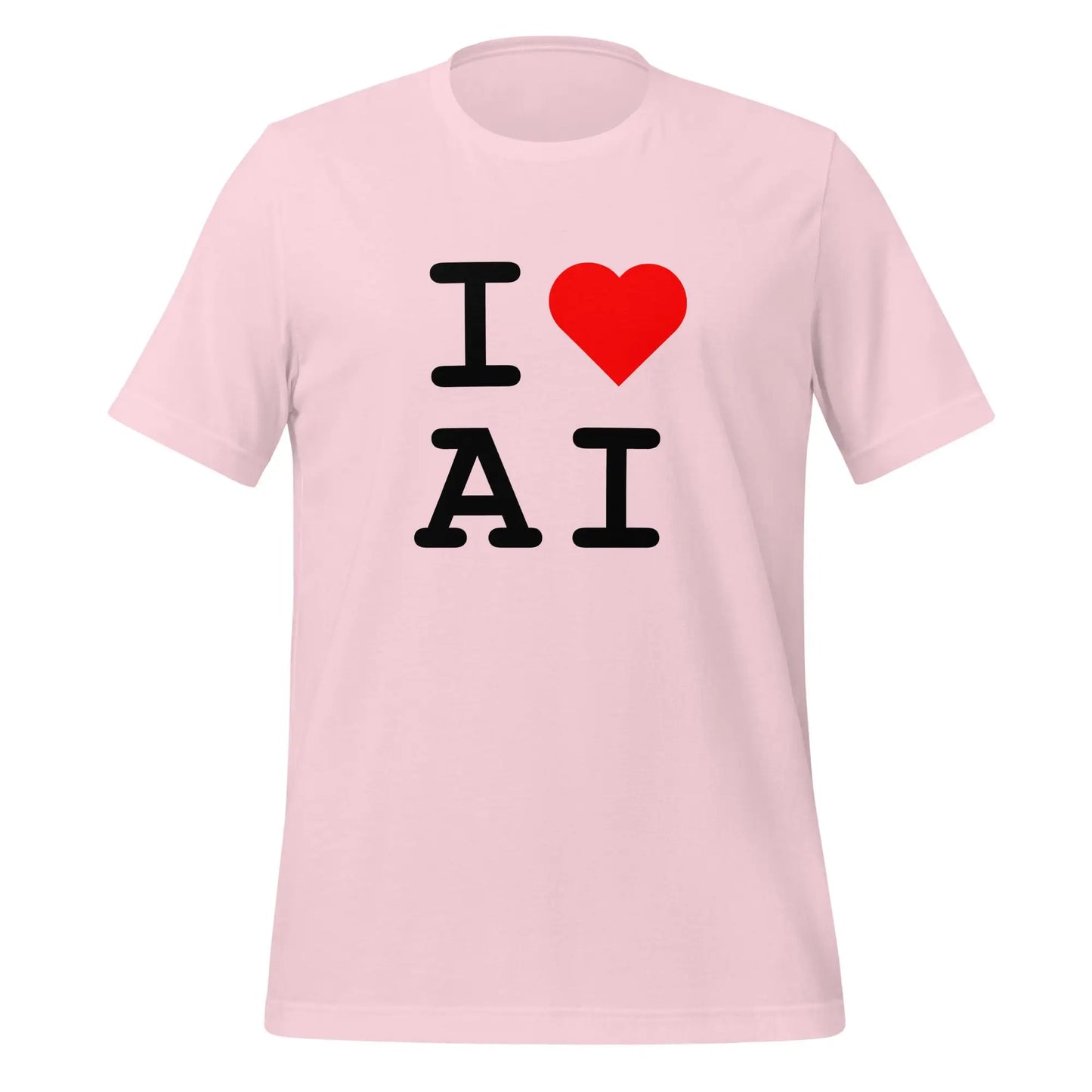 I Heart AI T-Shirt 2 (unisex) - Soft Pink / M