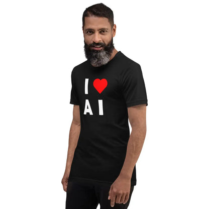 I Heart AI T-Shirt 3 (unisex)