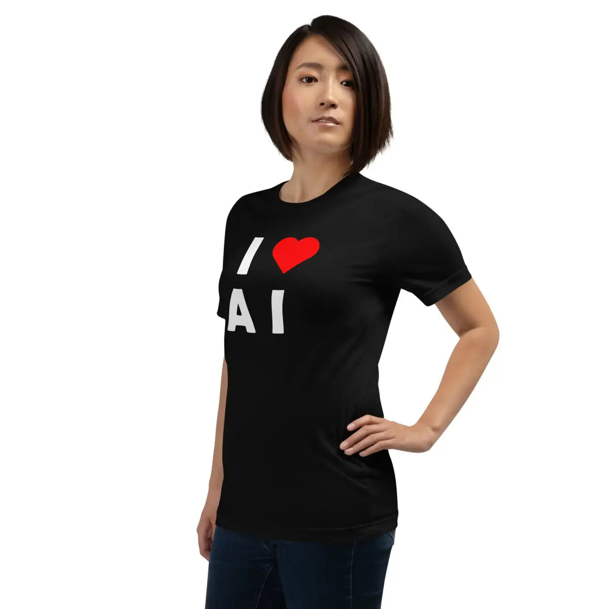 I Heart AI T-Shirt 3 (unisex)