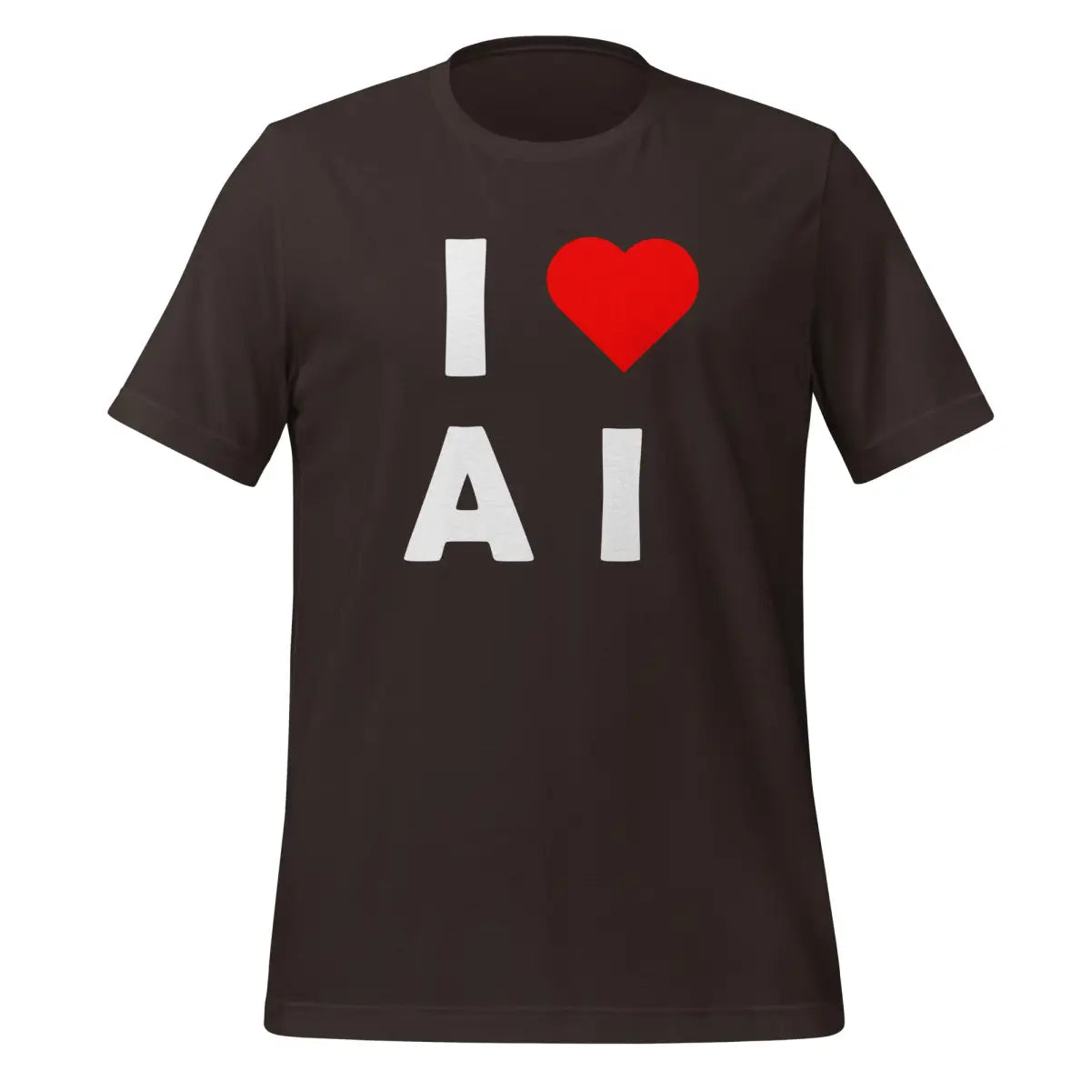 I Heart AI T-Shirt 3 (unisex) - Brown / M