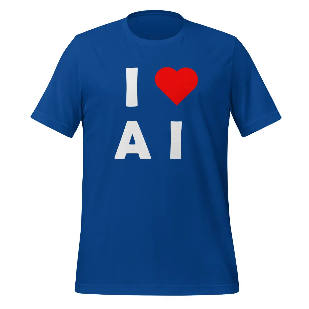 I Heart AI T-Shirt 3 (unisex) - True Royal / M