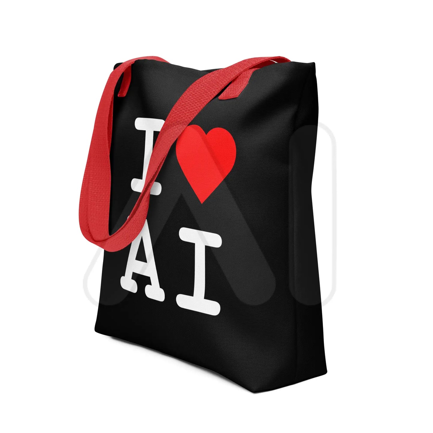 I Heart AI Tote Bag 1 - Red