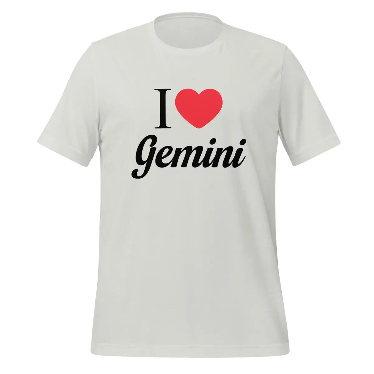 I Heart Gemini T-Shirt (unisex) - Silver / M