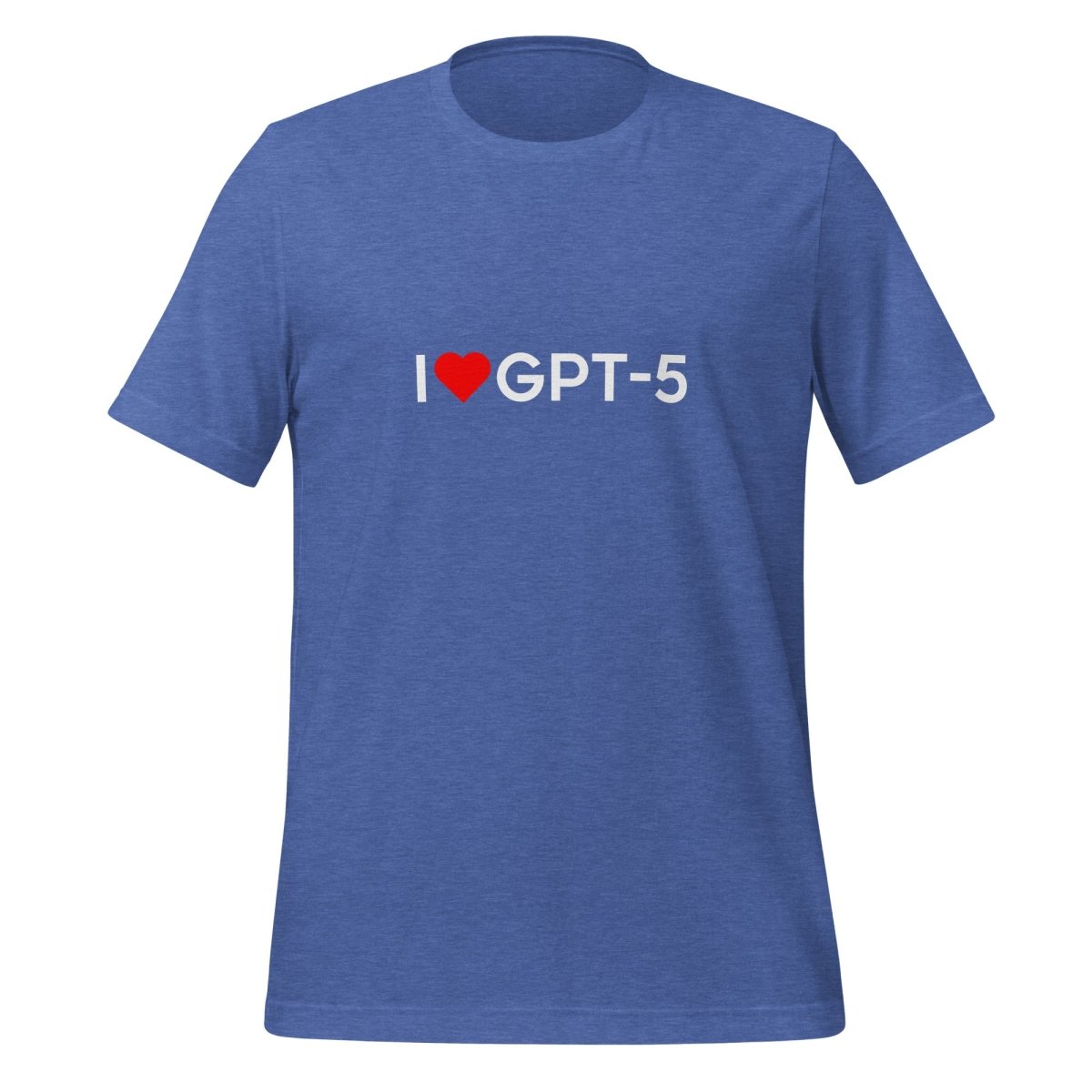 I Heart GPT - 5 T - Shirt (unisex) - Heather True Royal - AI Store