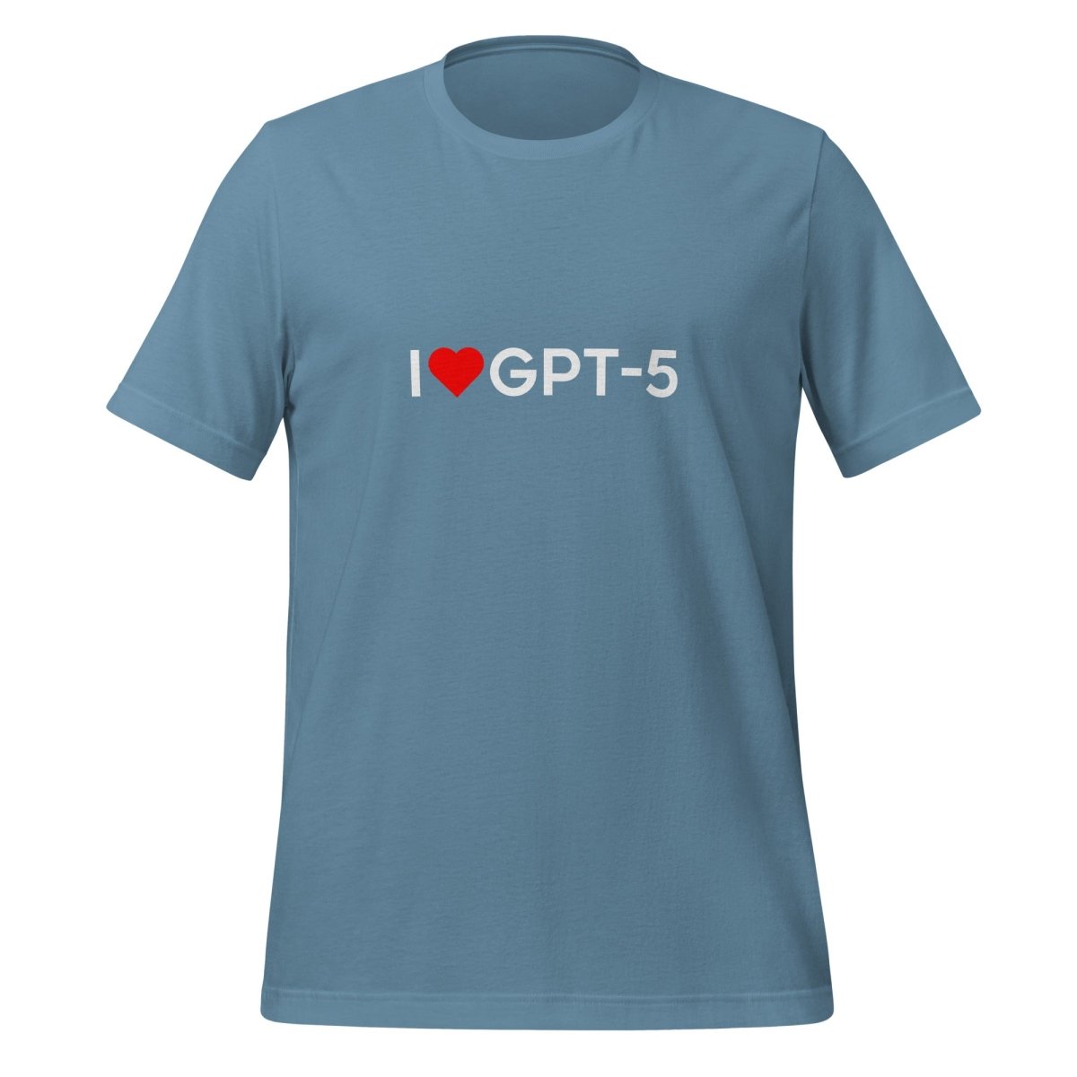 I Heart GPT - 5 T - Shirt (unisex) - Steel Blue - AI Store