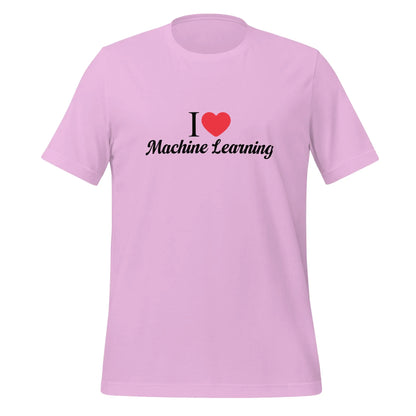 I Heart Machine Learning T-Shirt 3 (unisex) - Lilac / M