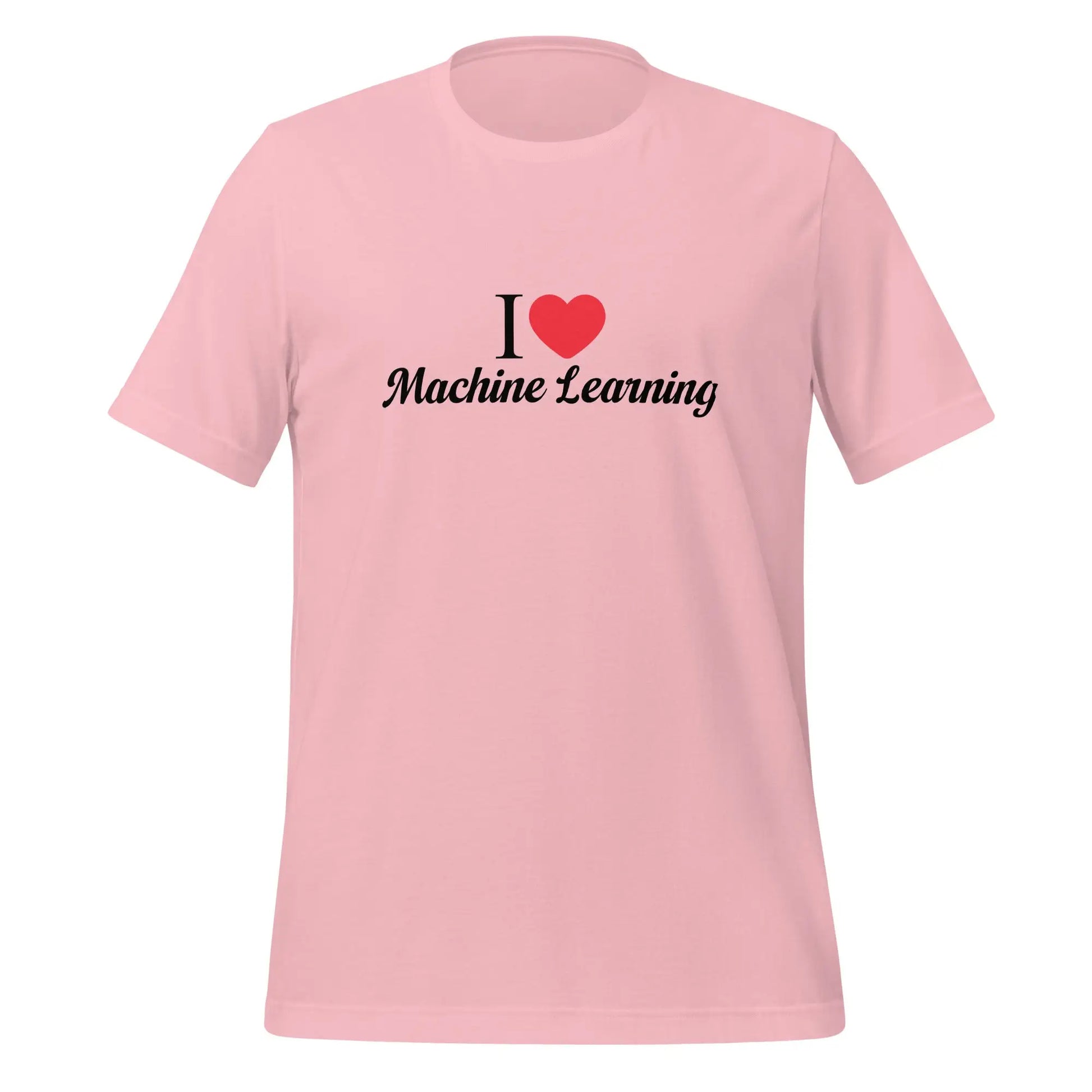 I Heart Machine Learning T-Shirt 3 (unisex) - Pink / M