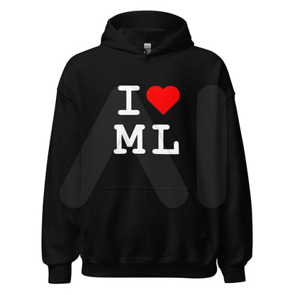 I Heart ML Hoodie (unisex) - Black / M