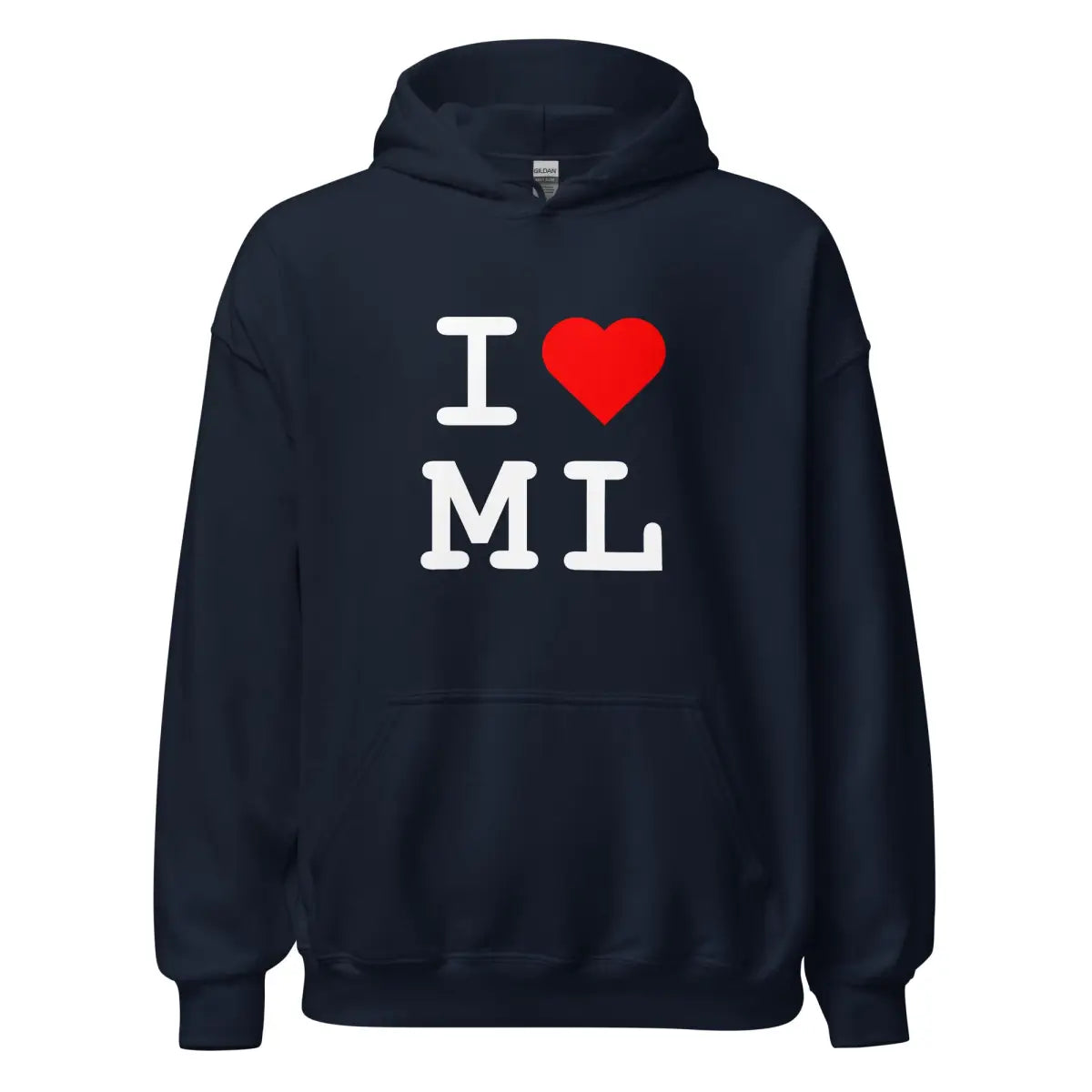 I Heart ML Hoodie (unisex) - Navy / M