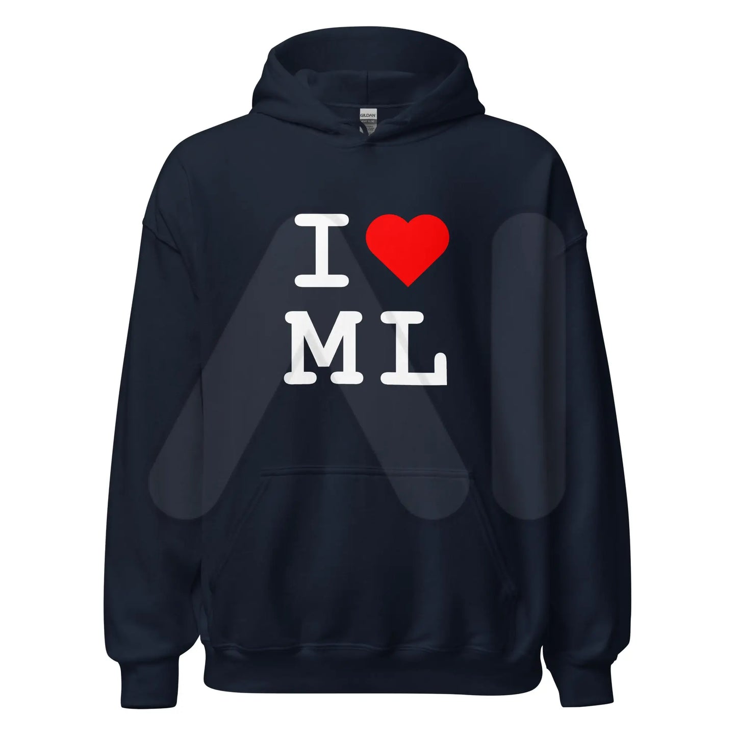 I Heart ML Hoodie (unisex) - Navy / M