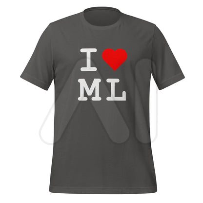 I Heart ML T-Shirt (unisex) - Asphalt / M