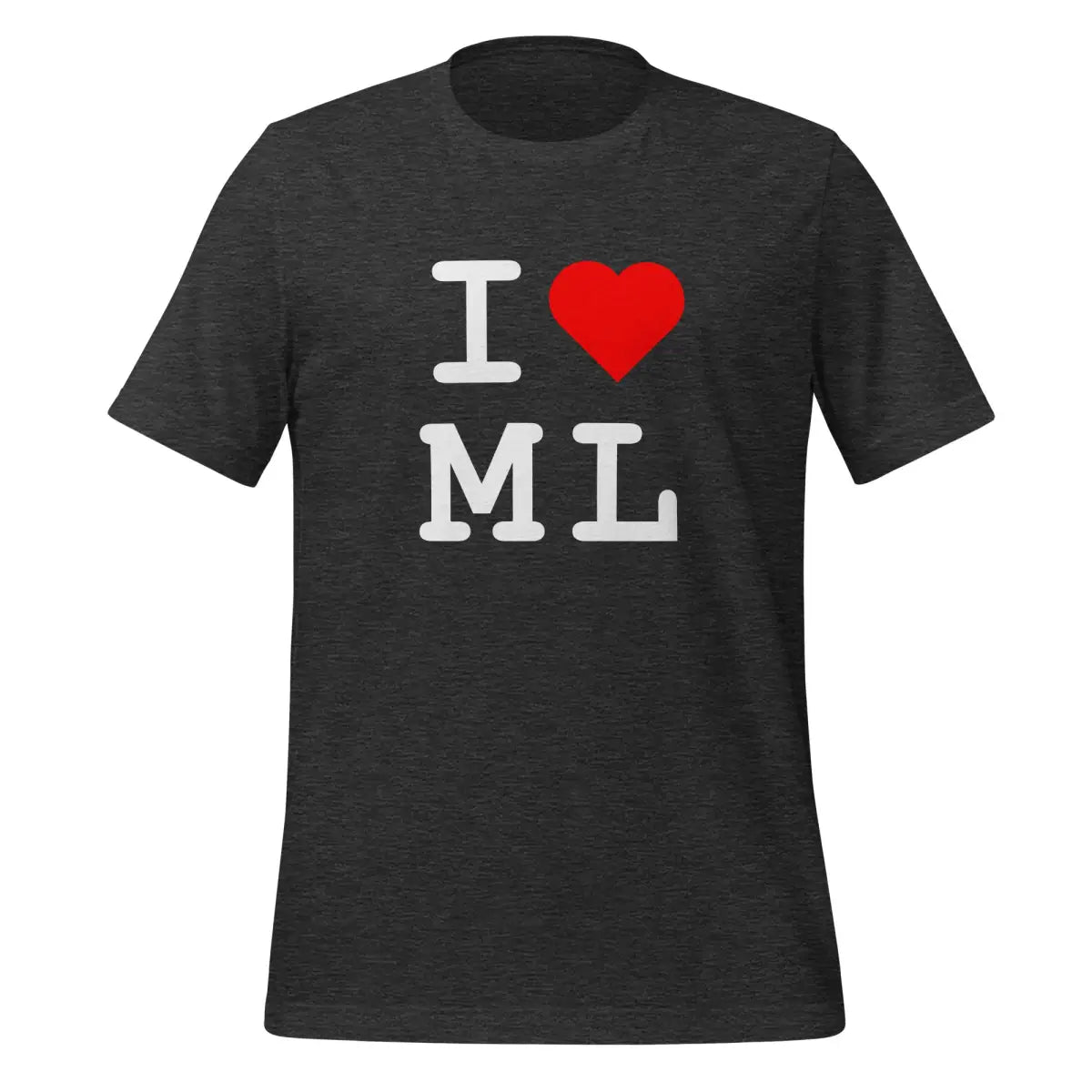 I Heart ML T-Shirt (unisex) - Dark Grey Heather / M