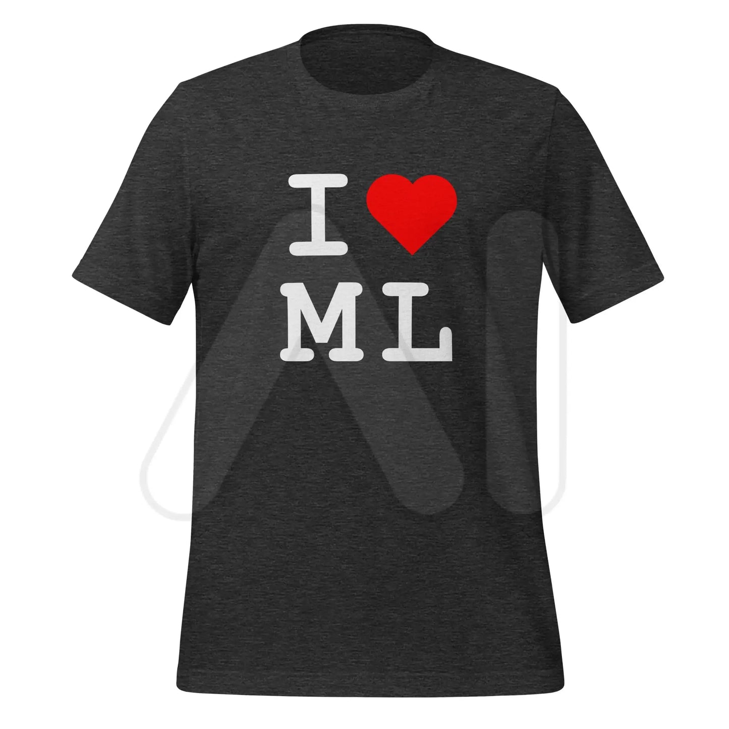 I Heart ML T-Shirt (unisex) - Dark Grey Heather / M