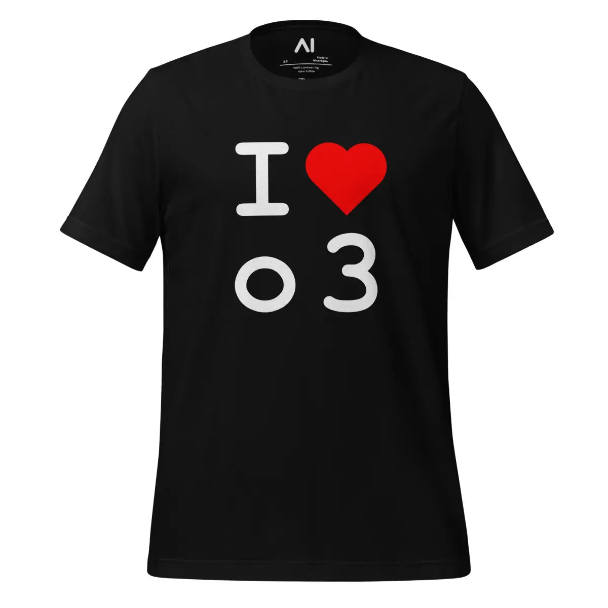 I Heart o3 T-Shirt (unisex) - Black / M