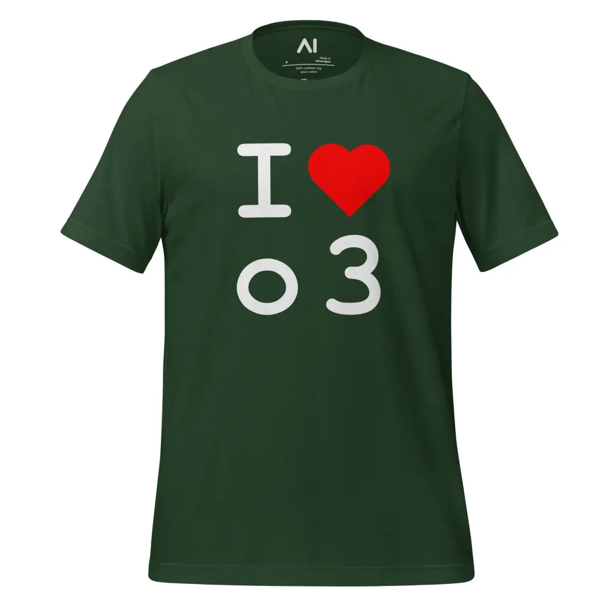 I Heart o3 T-Shirt (unisex) - Forest / M