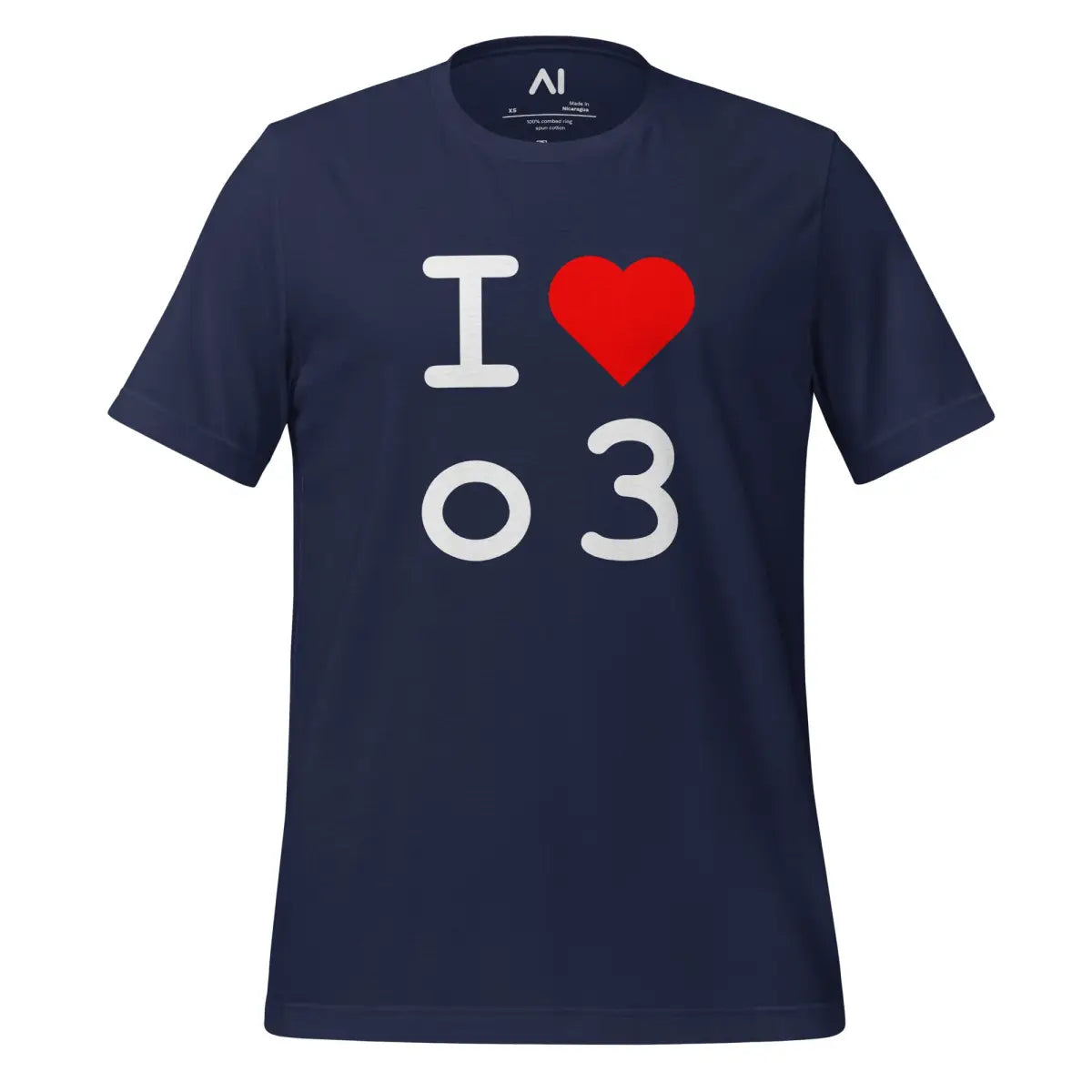 I Heart o3 T-Shirt (unisex) - Navy / M