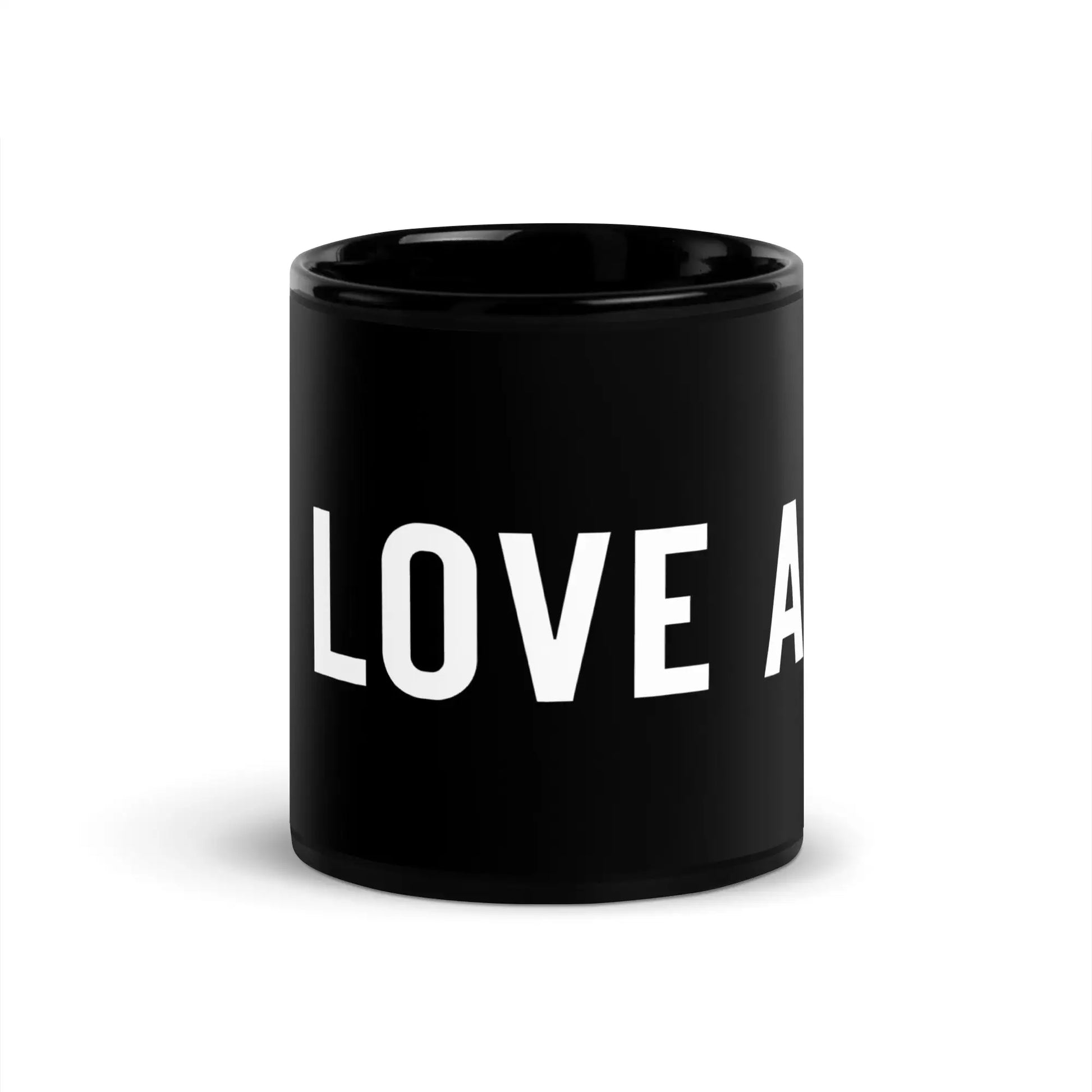 I LOVE AI Black Glossy Mug 2 - 11 oz