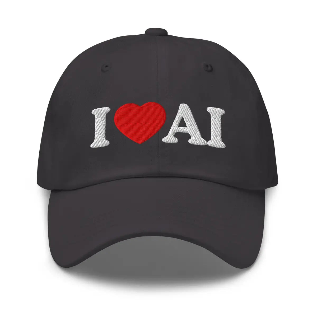 I Love AI Cap - Dark Grey