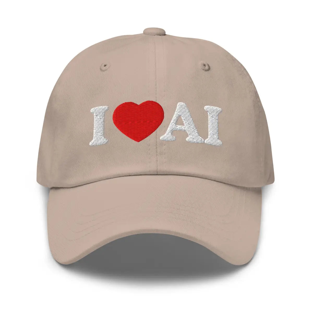 I Love AI Cap - Stone