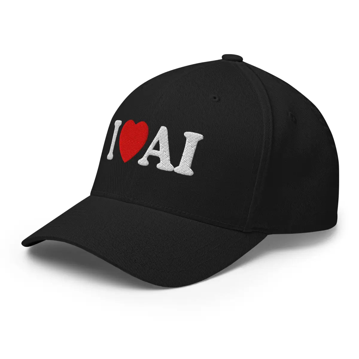 I Love AI Closed-Back Baseball Cap