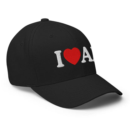 I Love AI Closed-Back Baseball Cap