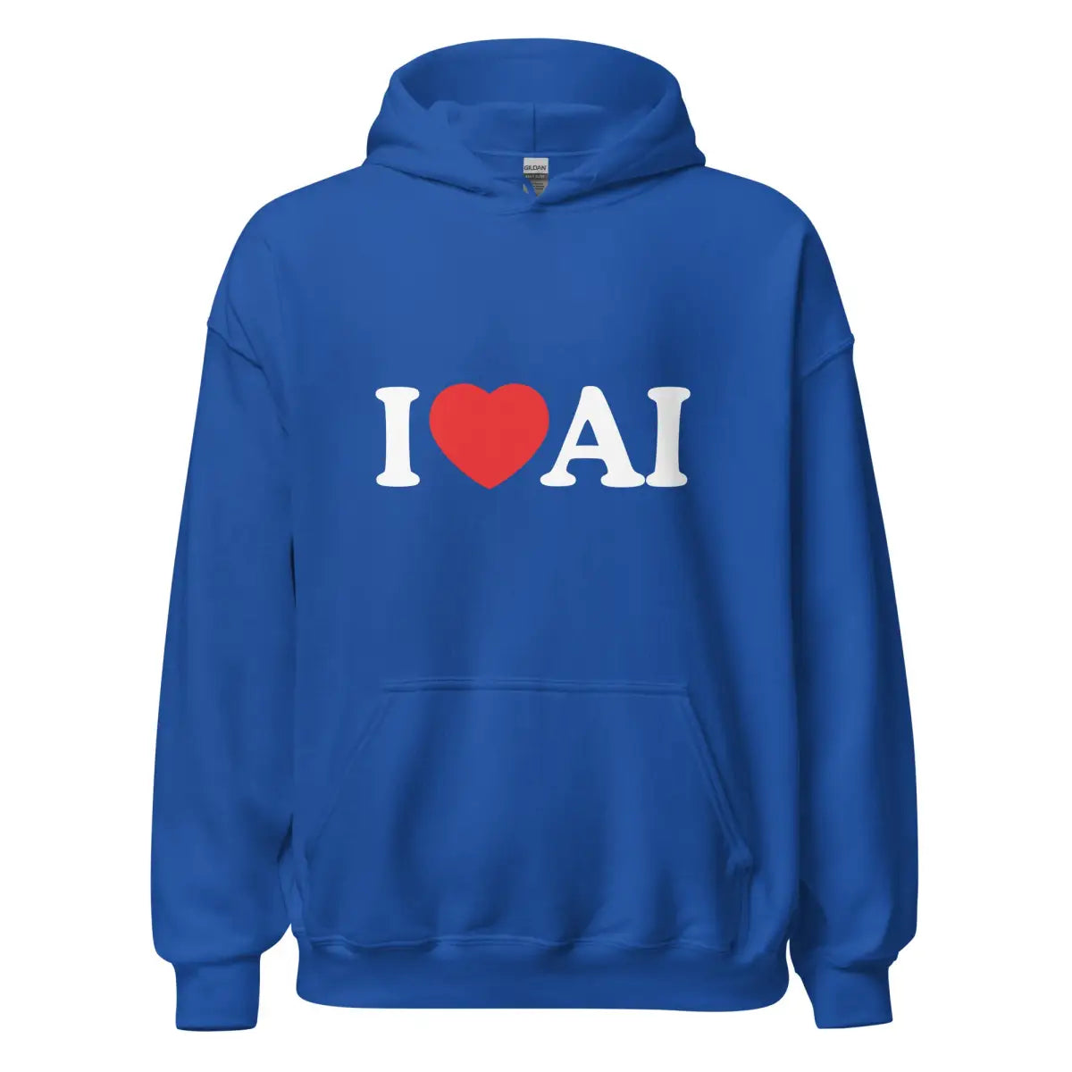 I Love AI Hoodie (unisex) - Royal / M