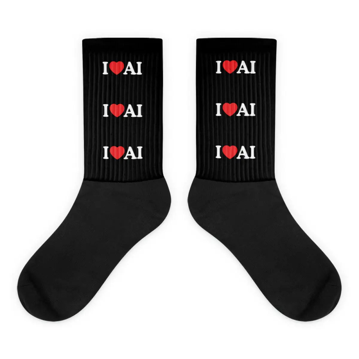 I Love AI Socks - M