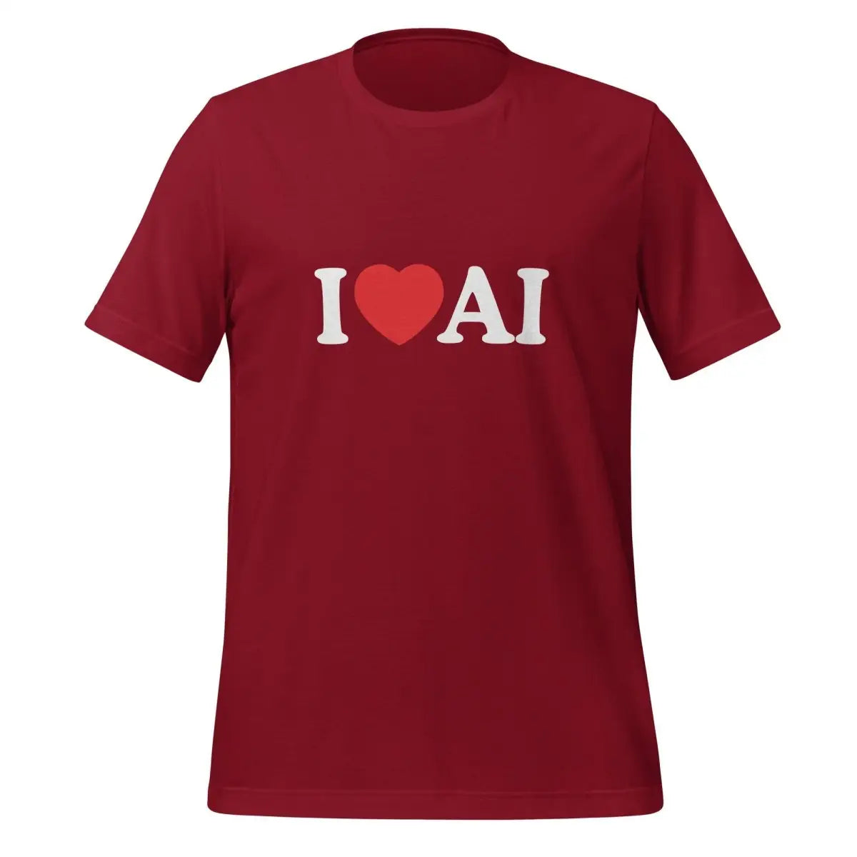 I Love AI T-Shirt (unisex) - Cardinal / M