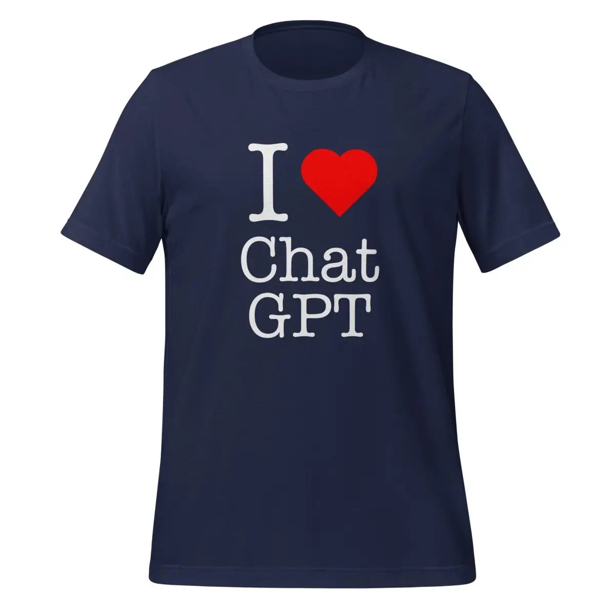 I Love Chat GPT T-Shirt (unisex) - Navy / M