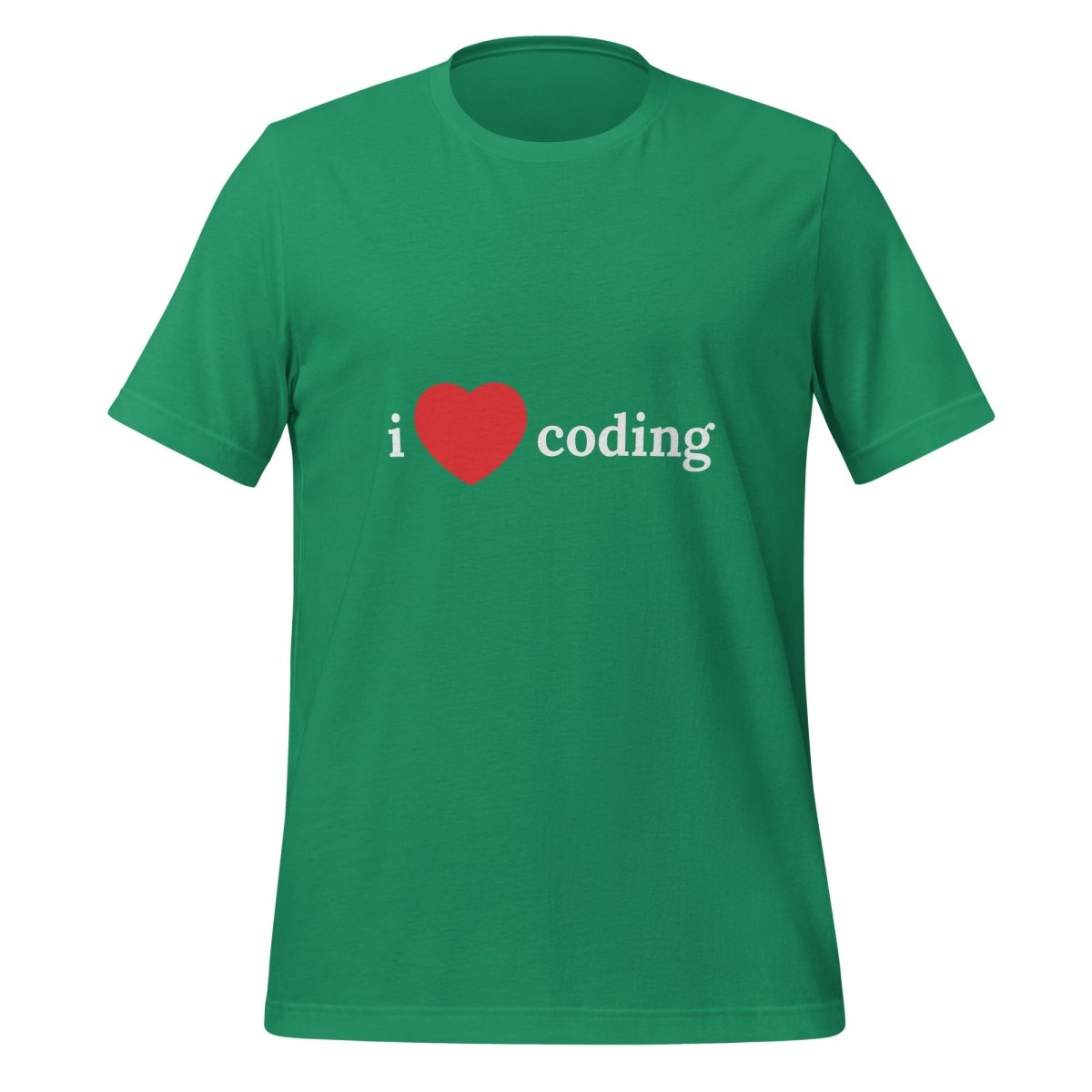 I Love Coding T - Shirt (unisex) - Kelly - AI Store
