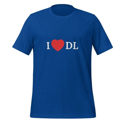 I Love DL (Deep Learning) T-Shirt (unisex) - True Royal / M