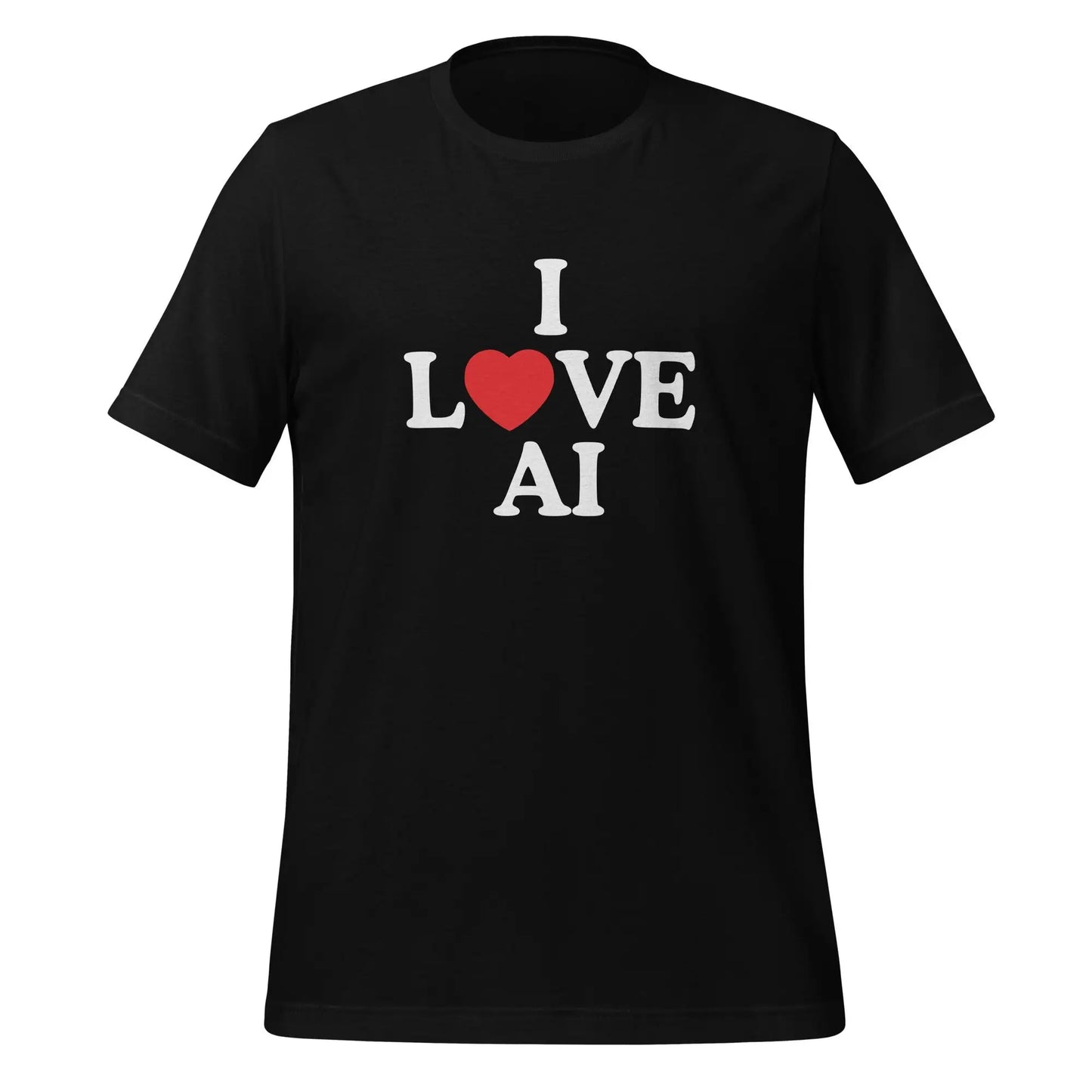 I Love Heart AI T-Shirt (unisex) - Black / M