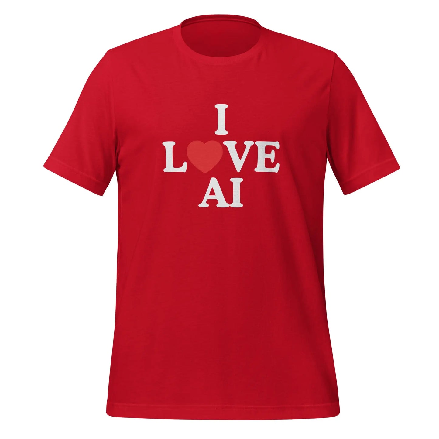 I Love Heart AI T-Shirt (unisex) - Red / M