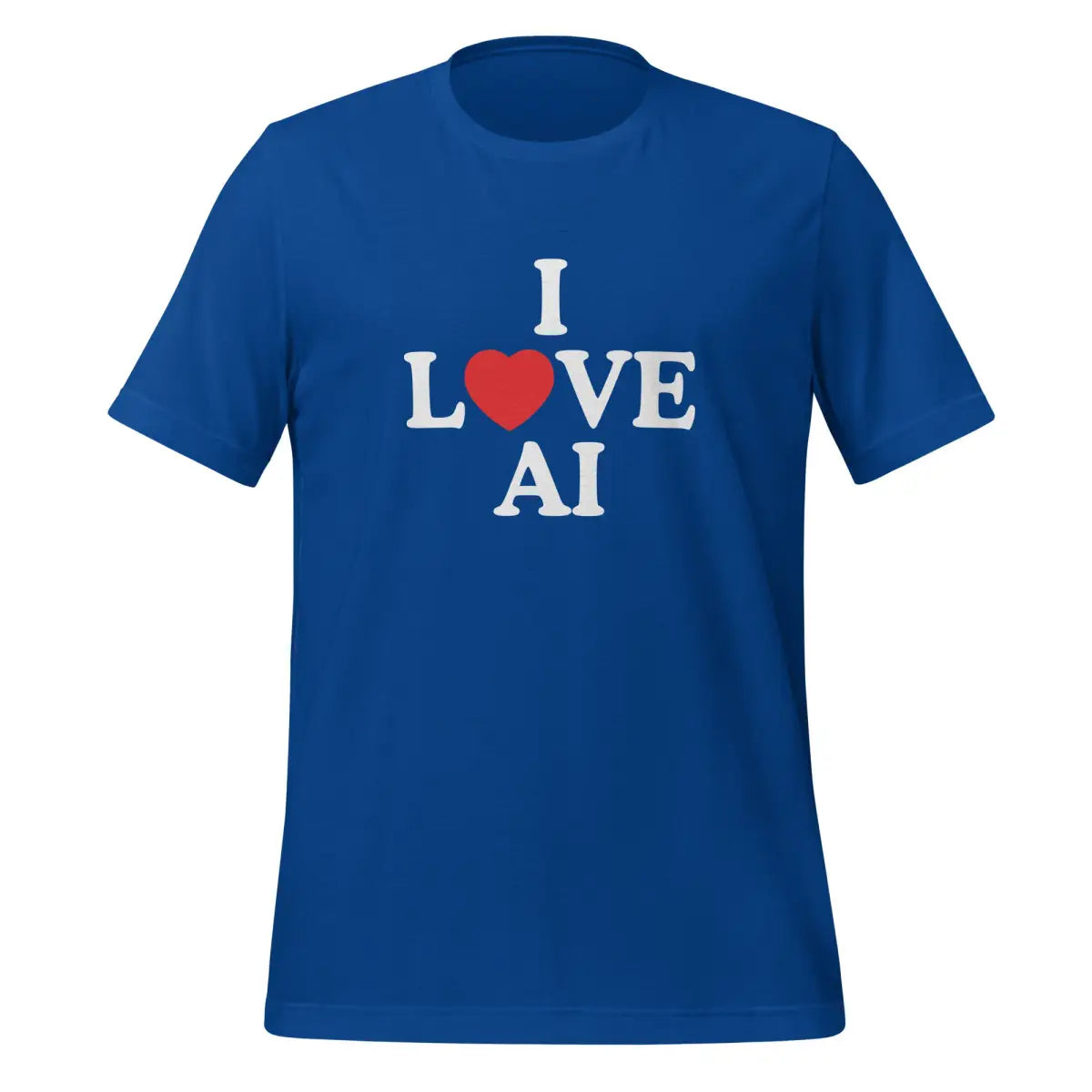 I Love Heart AI T-Shirt (unisex) - True Royal / M