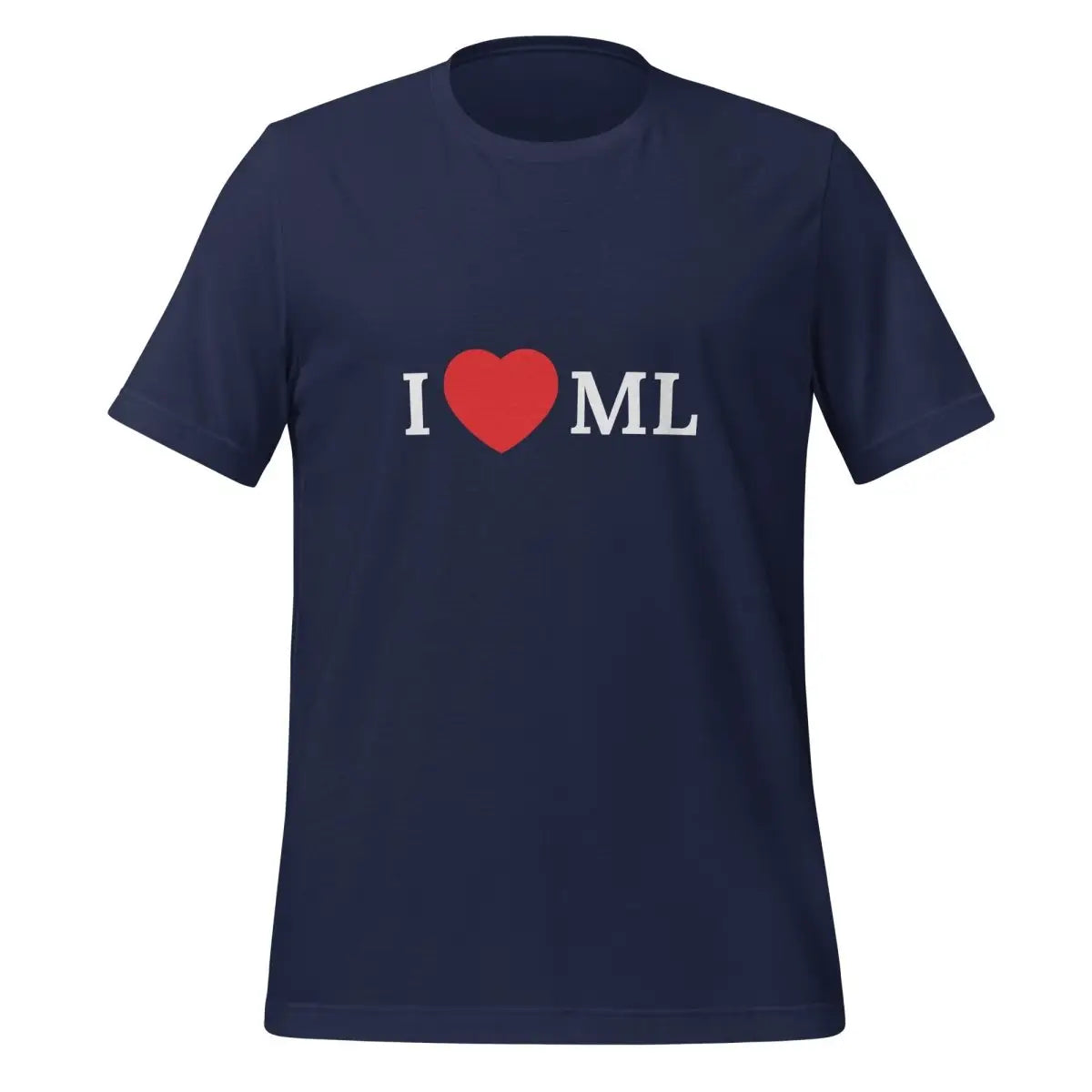 I Love ML (Machine Learning) T-Shirt (unisex) - Navy / M