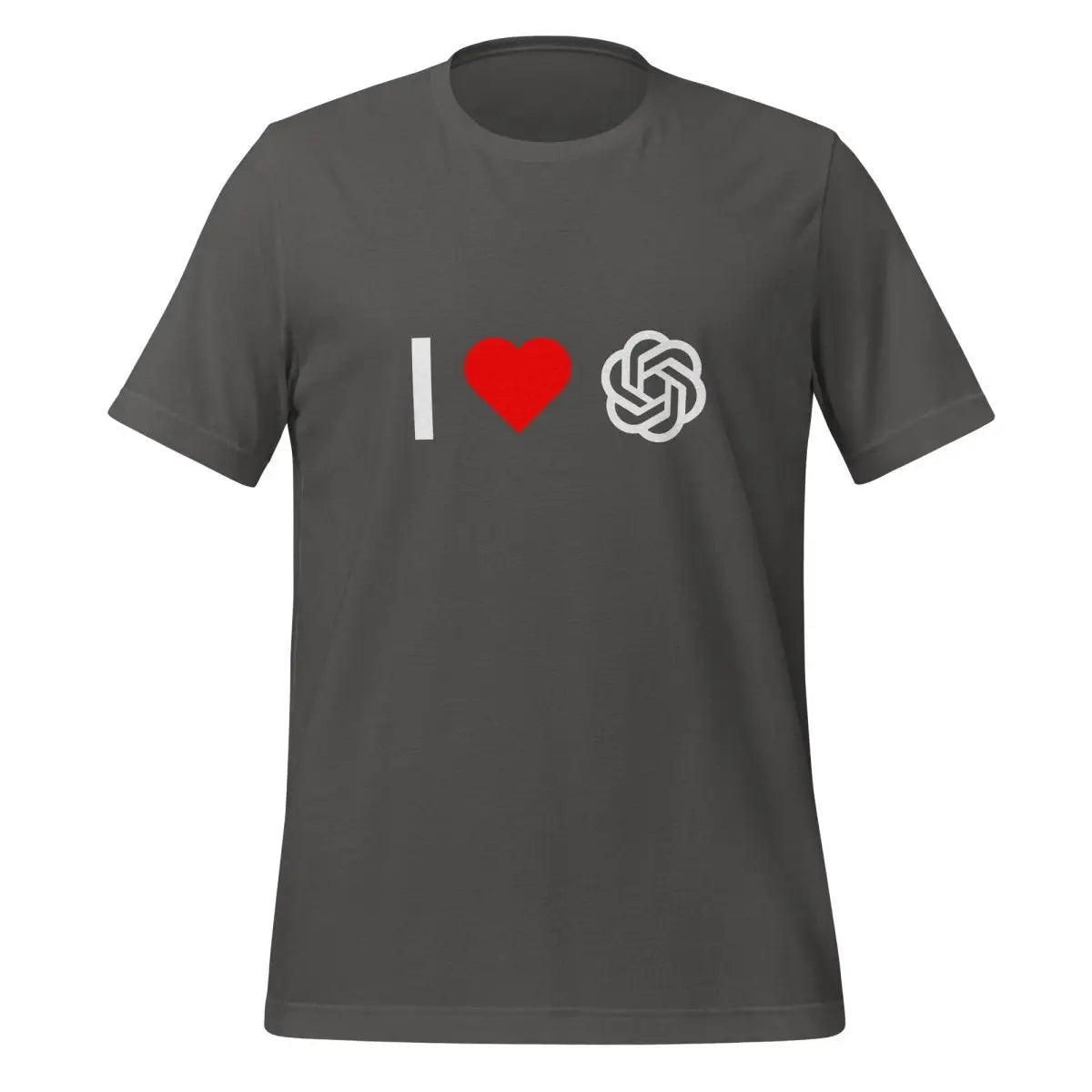 I Love OpenAI T-Shirt (unisex) - Asphalt / M