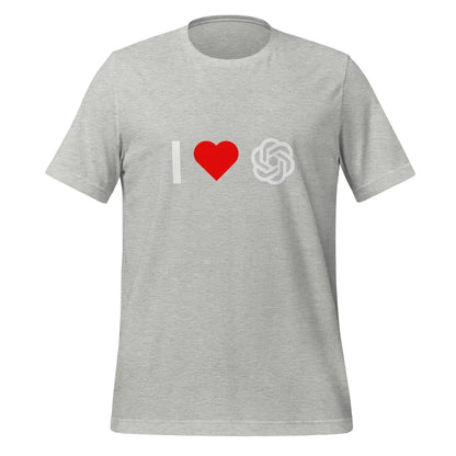 I Love OpenAI T-Shirt (unisex) - Athletic Heather / M