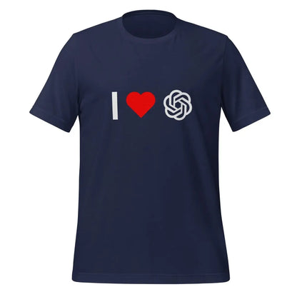 I Love OpenAI T-Shirt (unisex) - Navy / M