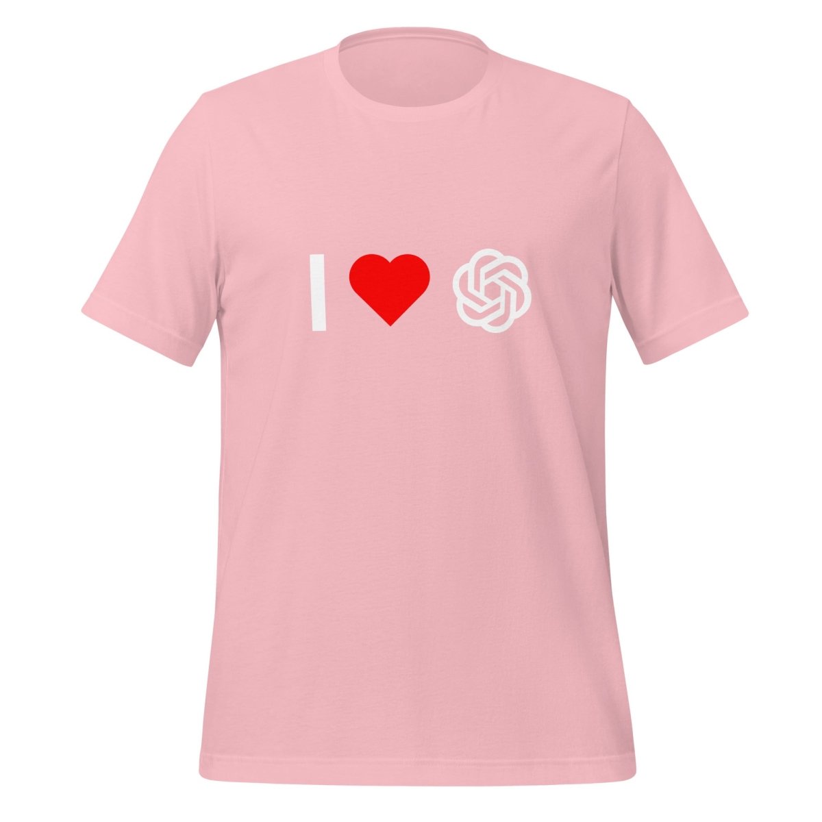 I Love OpenAI T-Shirt (unisex) - Pink - AI Store