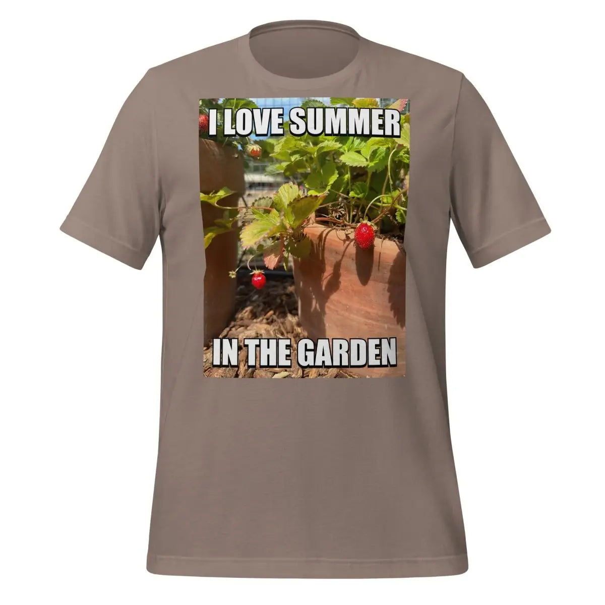 I Love Summer in the Garden @sama Meme T-Shirt (unisex) - Pebble / M