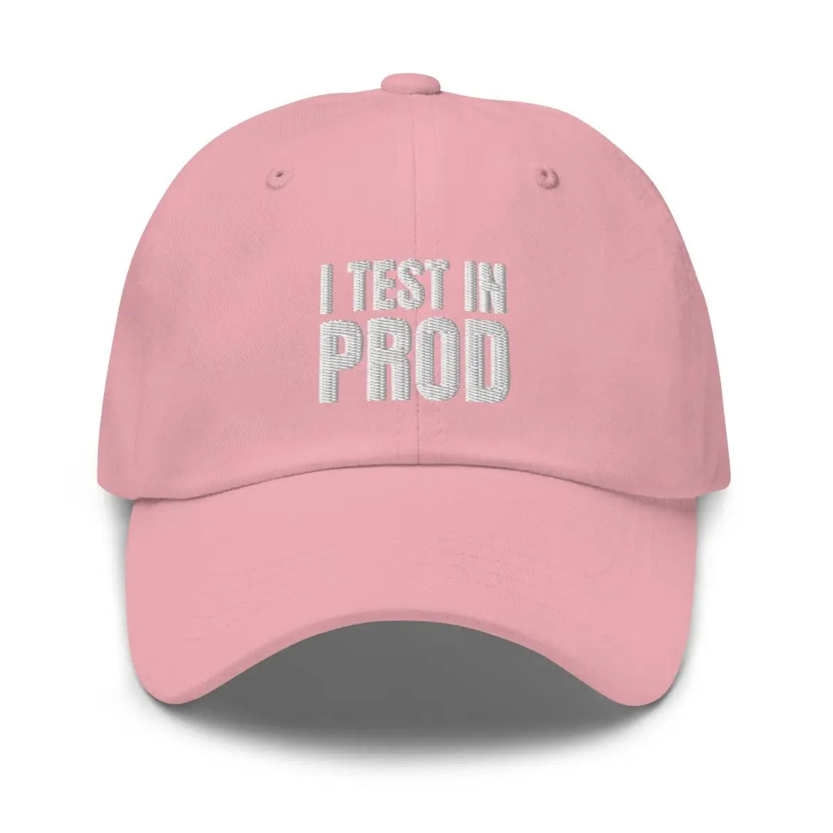 I Test in Prod Cap - Pink