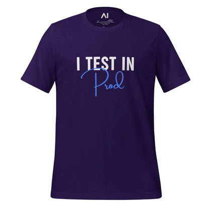 I Test in Prod Signature T-Shirt (unisex) - Team Purple / M