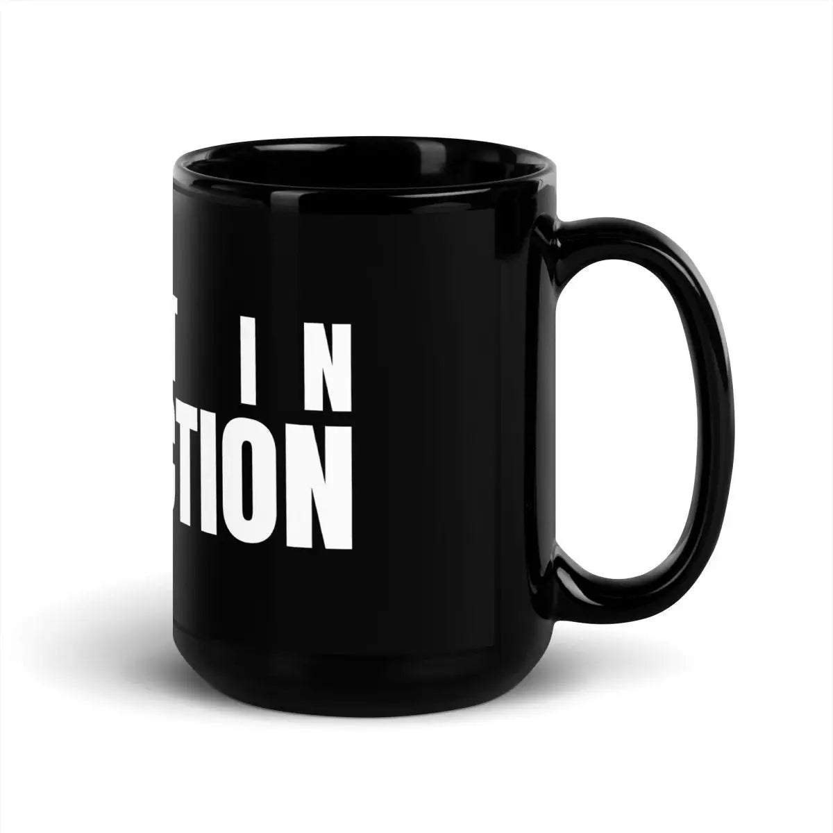 I Test in Production Black Glossy Mug