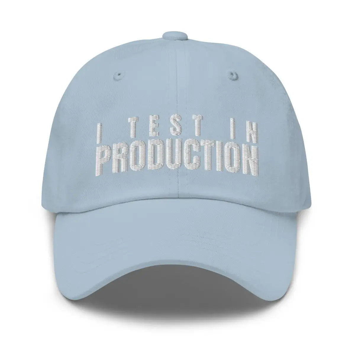 I Test in Production Cap - Light Blue