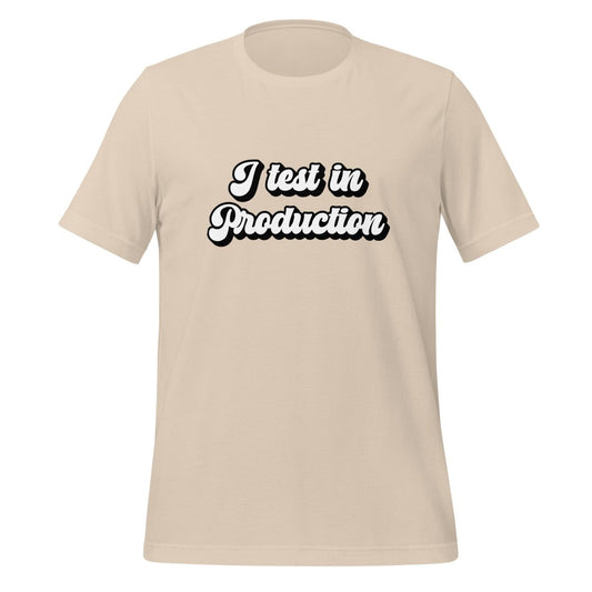 I test in Production Retro T - Shirt (unisex) - Soft Cream - AI Store