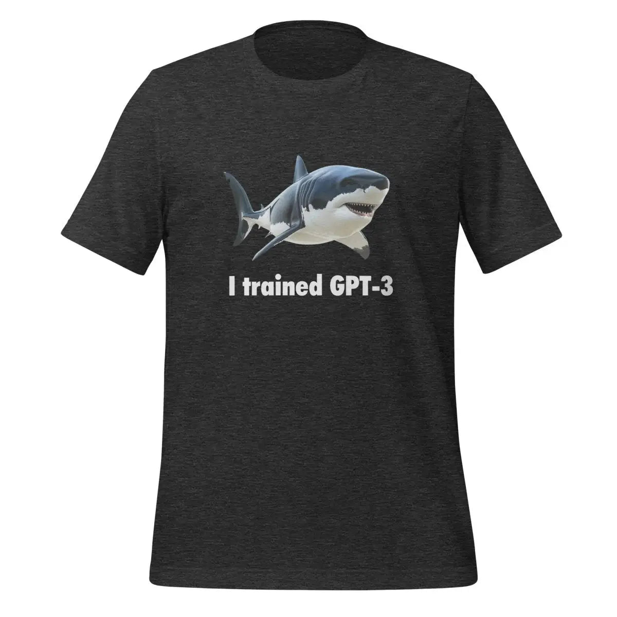 I trained GPT-3 T-Shirt (unisex) - Dark Grey Heather / M