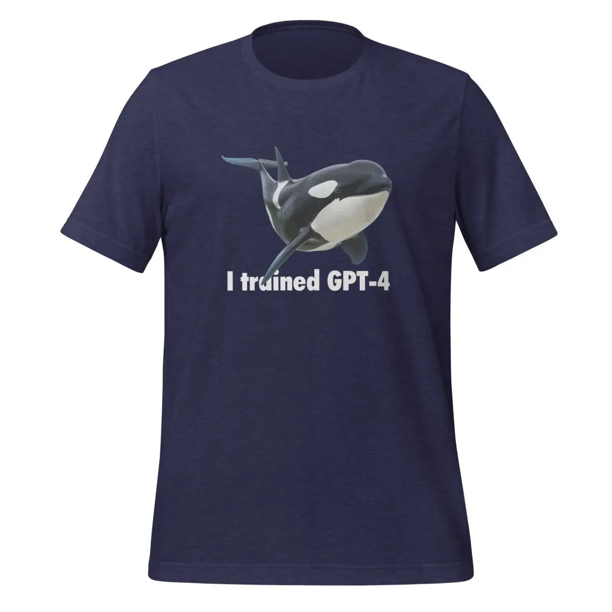 I trained GPT-4 T-Shirt (unisex) - Heather Midnight Navy / M