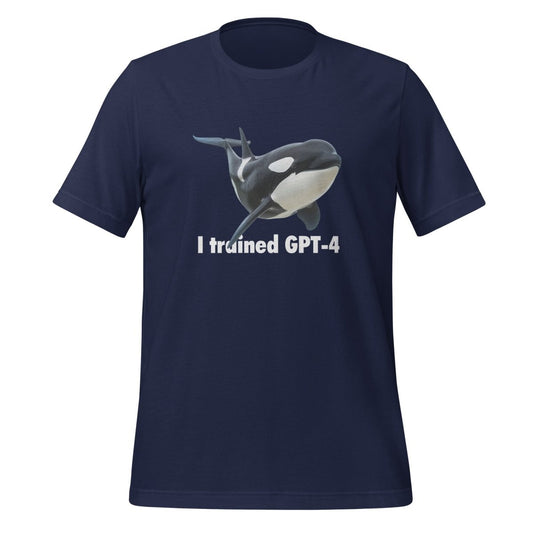 I trained GPT - 4 T - Shirt (unisex) - Navy - AI Store