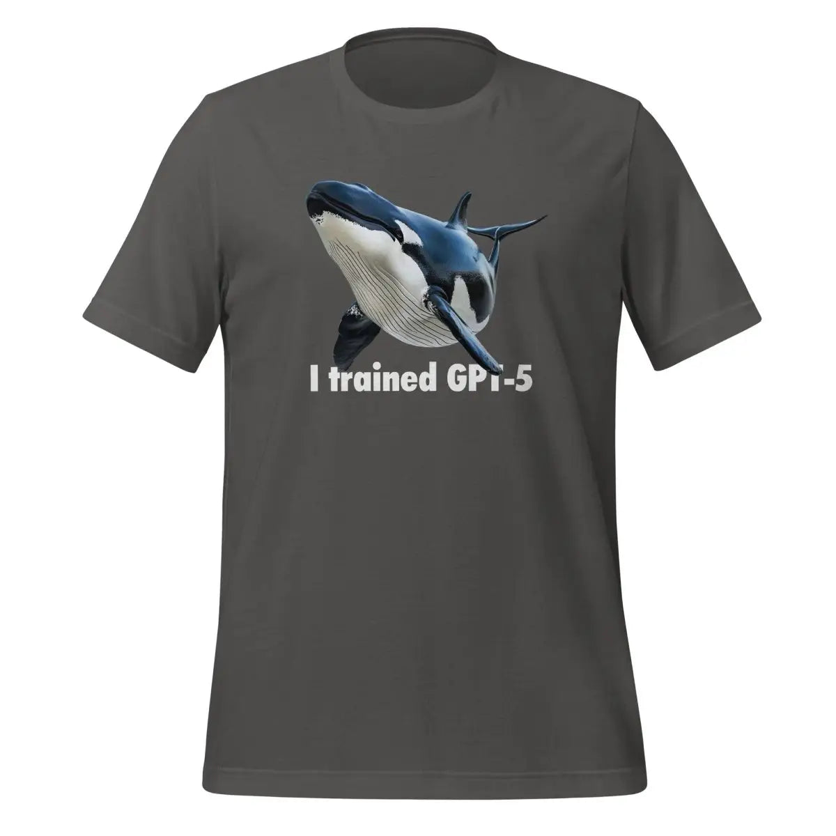 I trained GPT-5 T-Shirt (unisex) - Asphalt / M